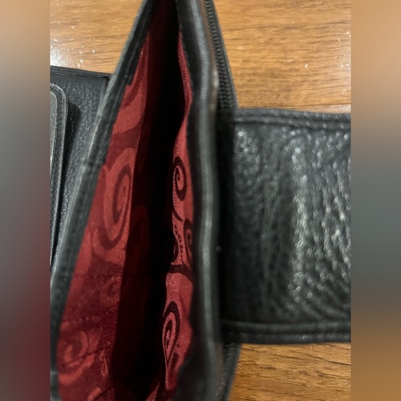 Brighton Leather Crocodile Embossed Vintage Checkbook Clutch Wallet - Picture 7 of 8